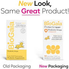 BioGaia Baby Probiotic Drops - Colic & Gas Relief + Vitamin D, 50-Day Supply, Safe for Newborns, Reduces Crying, Fussing, Colic, Gas, Spit-ups & Constipation, No allergens, Dairy or Soy (Pack of 2)