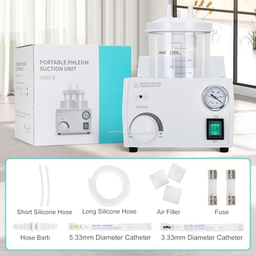 Portable Veterinary Suction Machine Home Use with 1000ml Capacity 110V