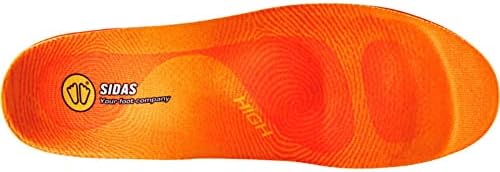 Sidas Unisex Winter 3Feet Insulated Cushioned Skiing Insoles with EVA Pad for Arch Support, High-Arched Feet, Medium (39-41), Orange