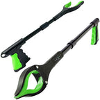 Grabber Reacher Tool 19 Inch Long, Foldable Pick Up Stick - Strong Grip Magnetic Tip - Heavy Duty Trash Picker Claw Reacher Grabber Tool Elderly Wheelchair Mobility Aid (Green)