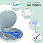Retainer Case, Retainer Case Slim, Mouthguard Case, Orthodontic Case, Wheat Straw Box, Blue