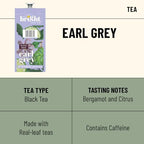 THE BRIGHT TEA CO., Earl Grey Tea Freshpacks for MARS DRINKS FLAVIA Brewer, 20 Packets