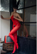 Body Stockings for Women Oil Shiny Bodystocking 5D Neck Sling Bodysuit Catsuit Nylon Shiny Pantyhose