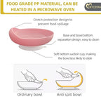 Adaptive Bowl with Suction Cup on the Bottom, Suitable for Disabled People, Elderly People with Parkinson's Disease, Dementia and Tremors to Assist Eating. (White)