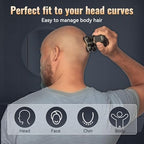 5 in 1 Head Shavers for Bald Men, Skull Head Shaver with Rechargeable Battery, Electric Razor, Hair Clippers, Nose Hair Trimmer, Cleaning Brush, Hair Manager, Idea Gift for Men(Brown)