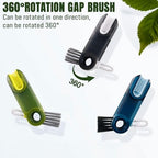 OxiTa 3 in 1 Cup Lid Gap Cleaning Brush Set (3Pcs), Multifunctional Insulation Bottle Cleaning Tools, Multipurpose Bottle Gap Cleaner Brush, Water Bottle Cleaner Brush,Home Kitchen Cleaning Tools