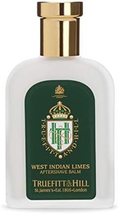 Truefitt & Hill Aftershave Balm - West Indian Lime | Rich, Soothing Moisturiser for All Skin Types, 3.38 ounces