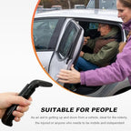 Car Door Handle for Elderly, Portable Car Door Handle Assist Grab Bar, Multifunction Vehicle Support Handle for Seniors and Handicapped, Auto Cane for Getting in and Out of Car (Black)