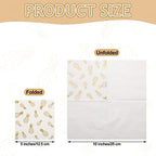Outus 100 Pcs Pineapple Cocktail Napkins Paper 5 x 5 Inch Summer Tropical Luau Pineapple Party Decorations Disposable Stamping Pattern Napkins for Beverage Hawaiian Party (Gold)