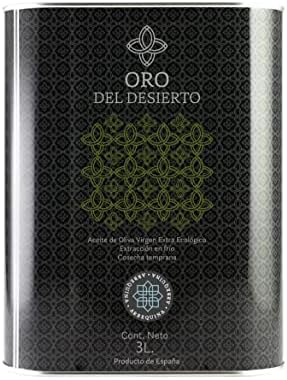 ORO DEL DESIERTO - Spanish Extra Virgin Olive Oil (Arbequina Variety) - Tin (3 Litres)