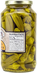 Amish Wedding Mild Pickled Okra 32 Ounces (Pack of 2)