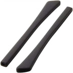 Eyeglass Sunglasses Temple Tips,BEHLINE Temple End Tips Ear Pads Tube Ear Sock,Soft Silicone Anti-Slip for Flat Thin Metal Eyeglass Legs 2mm X 1mm (Black,1 Pair))