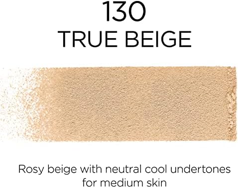 L'Oreal Paris Makeup Infallible Fresh Wear Foundation in a Powder, Up to 24H Wear, Waterproof, True Beige, 0.31 oz. (Packaging May Vary)