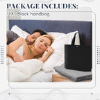 Fanfanwin 1 Sets Waterproof Mat 27.56 x 27.56 Inch, Reusable Gray Blanket with Black Tote Bag, Quiet & Easy Pad for Multi Functional Bed Sheet