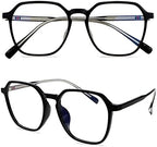 Oversized Fashion Reading Glasses Blue Light Blocking for Men Women, TR Spring Hinge Reader Anti Eyestrain (Color : Black, Size : 0.75+)