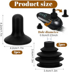 2 Sets Controller Knob and Gaiter for Electric Wheelchair, Universal Silicone Wheelchair Joystick Cover for Mobility Scooters, Joystick Button Cover Electric Wheelchairs Accessories(Black