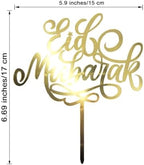 Eid Mubarak Cake Toppers Cake Decorations Acrylic Umrah Mubarak Cake Topper Muslim Islam Cupcake Toppers Cake Decor Eid Decorations Moon Cake Topper Cake Decoration Ramadan Decorations Party Supplies