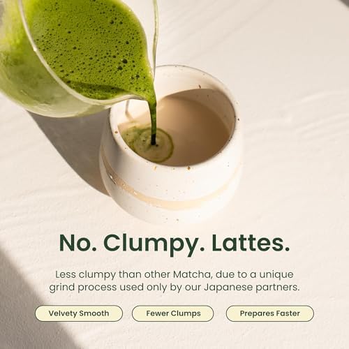 Crafti Ceremonial Grade Matcha Powder (Organic) - Unsweetened Authentic Japanese Daily Matcha Green Tea Powder from Uji, Kyoto for Barista-Grade Lattes (30g / 1.06oz)