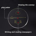 COKYIS Fold Up Photochromic Readers Multifocus Reading Glasses Folding Half Rim Reading Sunglasses With Case Unisex Portable