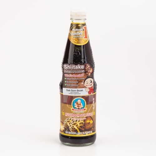 Healthy Boy Brand Mushroom Soy Sauce, 22 oz (Pack of 12) - Naturally Brewed, Vegetarian-Friendly, Ideal for Stir-Fries, Soups & Marinades, Authentic Asian Flavor