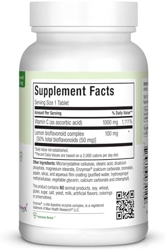 Maxi Health 1000 mg Vitamin C - 1000mg Tablets Ultra High Absorption Formula - Gluten Free Kosher Dietary Non GMO Supplement for Immune Support - Vitamin C Tablets from Ascorbic Acid, (250 Count)