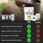 Organic Monk Fruit Extract, 5 oz, Pure Monk Fruit Sweetener Organic No Erythritol and Zero Calorie, Sugar Substitute, Powdered Monkfruit Sweetener Keto and Paleo Diet Friendly, 458 Servings
