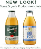 Bionaturae Organic Peach Nectar - Peach Juice, Peach Nectar Juice, Non-GMO, USDA Certified, No Sugar Added, No Preservatives, Organic Peach Nectar, Made In Italy - 25.4 Oz