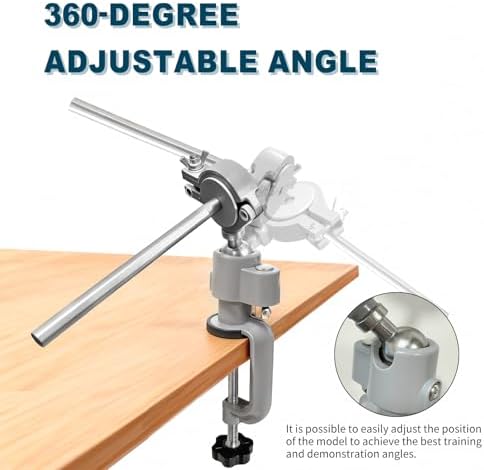 Typodont Training Mount，360° Motion Teeth Model Training Stand Fixed on Desk,Dental Schools Education Practical(Typodont Model is NOT Included)