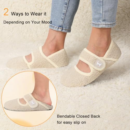 Comfy House Slippers for Women & Men - Wide Diabetic Sock Slippers, Soft & Cozy Barefoot House Shoes