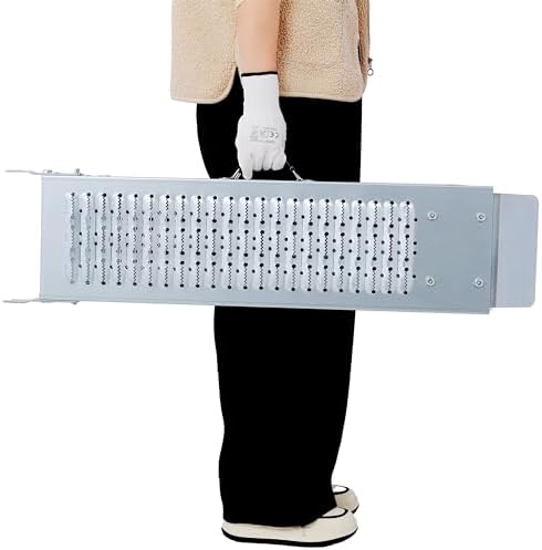 2 Pack Loading Ramps, Heavy Duty Folding Loading Ramps 950 lbs Capacity Loading Ramp for Pickup Trucks, Steel Folding Ramp for Motorcycle, Dirt Bike, ATV, Lawn Mower, etc