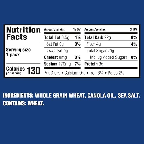 Triscuit Minis Original Whole Grain Wheat Crackers, Vegan Crackers, Bulk Lunch Snacks, 20 Snack Packs