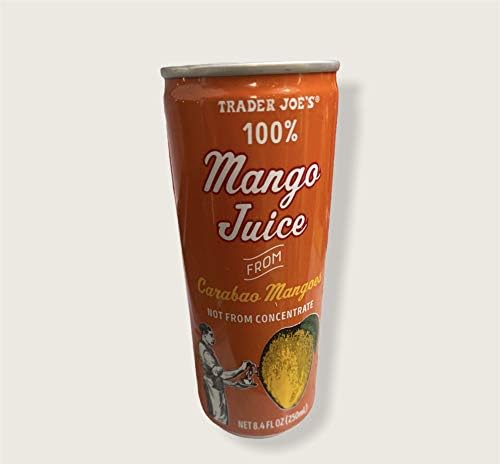 Trader Joe's 100 Mango Juice from Caraboa Mangoes (2 packs of 4)