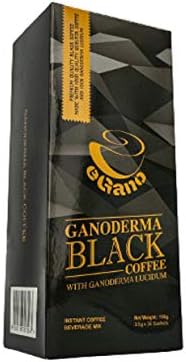 1 Box eGano Ganoderma Black Coffee (3.5g x 30 Sachets) - Premium Quality Instant Coffee With Ganoderma Lucidum Extract