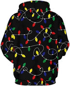Ainuno Unisex Christmas Hoodie for Men Couples Funny Holiday Hooded Sweatshirt