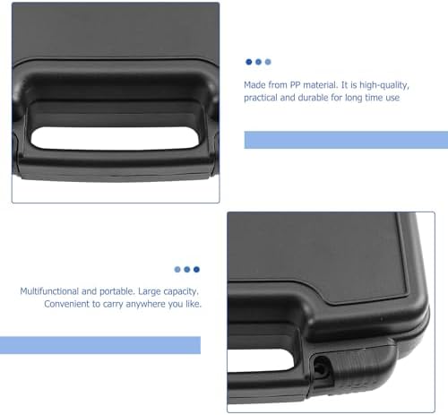 Gatuida Portable Tool Storage Box with Handle, Plastic Multi-function Toolbox 260x180x75mm, Compact Repair Tool Organizer Case for Home and Workshop Use