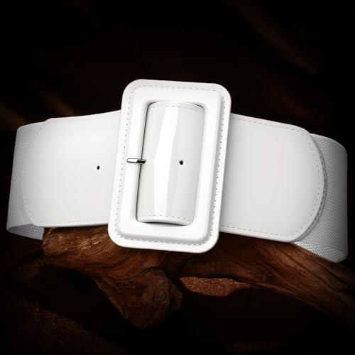 VONMELLI Stretchy Wide Women Belts Elastic Vintage Belts for Women Fashion Ladies Waist Belt for Dress