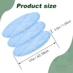 Commercial 17 Inch Microfiber Carpet Bonnet Floor Machines Pads Compatible with Floor Machine: 3 Packs Microfiber Carpet Bonnet Floor Buffer Pads