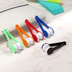 30 Pieces Mini Sun Glasses Eyeglass Microfiber Cleaner Glasses Soft Brush Tool Accessories Mini Spectacles Brush Cleaning Tool Eyeglasses Cleaner Microfiber Cleaning Clip, 5 Colors