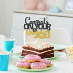 Congrats on Your New Job Cake Topper, Gold Black Glitter, New Job Who Dis Cake Decorations, Congratulations New Job Going Away Party Decoration Supplies