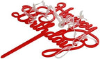 Red Happy Birthday Cake Topper Birthday Party Decorations Supplies