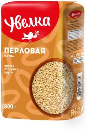 Uvelka Kasha Pearl Barley - 800g (28.2oz), Organic Food, Pack of 1