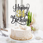 happy 34th birthday cake topper,34 birthday party cake decorations