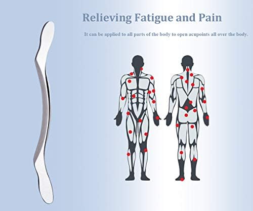 Stainless Steel Gua Sha Scraping Massage Tool - Help Relieve Sore Muscles Great Soft Tissue Mobilization Tool (Long Bar)