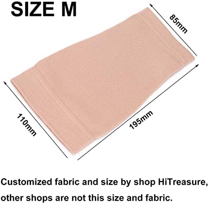 20LY 1 PCS Full Forearm Tattoo Cover Up Band Compression Sleeves Men Women (M, Beige)