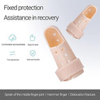 2 Pieces Finger Splint Mallet Finger Support Finger Splint Brace Plastic Protector for Adjustable Finger Immobilizer for Basketball Finger Joint Protection