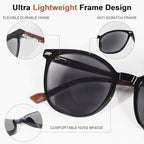LADEESSE 3 Pack Reading Sunglasses for Women & Men, UV400 Sun Readers Glasses Spring Hinge Outdoor Sunglasses-200