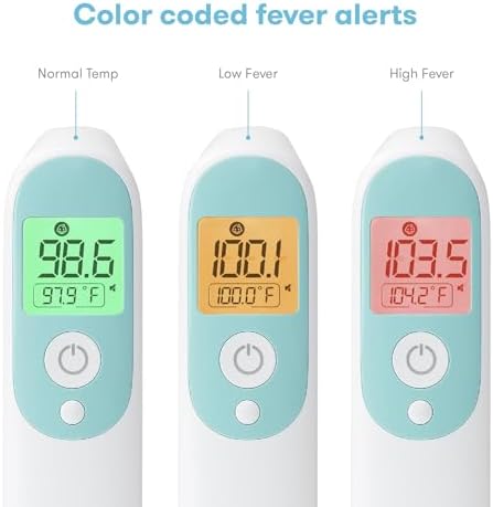 Frida Baby Thermometer, 3-in-1 Infrared Thermometer for Ear, Forehead & Touchless, Fever Thermometer for Baby, Infants, Toddlers, Kids & Adults