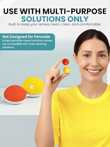 SPORTS WORLD VISION 1PC Soft Grip Contact Lens Case with Anti-Slip Rubber Exterior | Screw Top Travel Storage Case for Contact Lens Solution Bulk Buy Box | L and R Marked Lens Containers