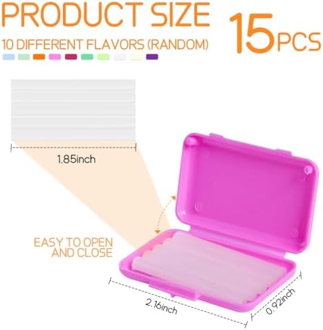 OBTANIM 15 Pack Colorful Braces Wax Dental Care Orthodontic Wax for Braces Wearer (10 Color)