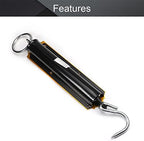 Utoolmart Spring Balance Hanging Hook Handheld Metal Weighing Force Scale Kilo & LBS 50KG